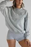 grey sweatshirt